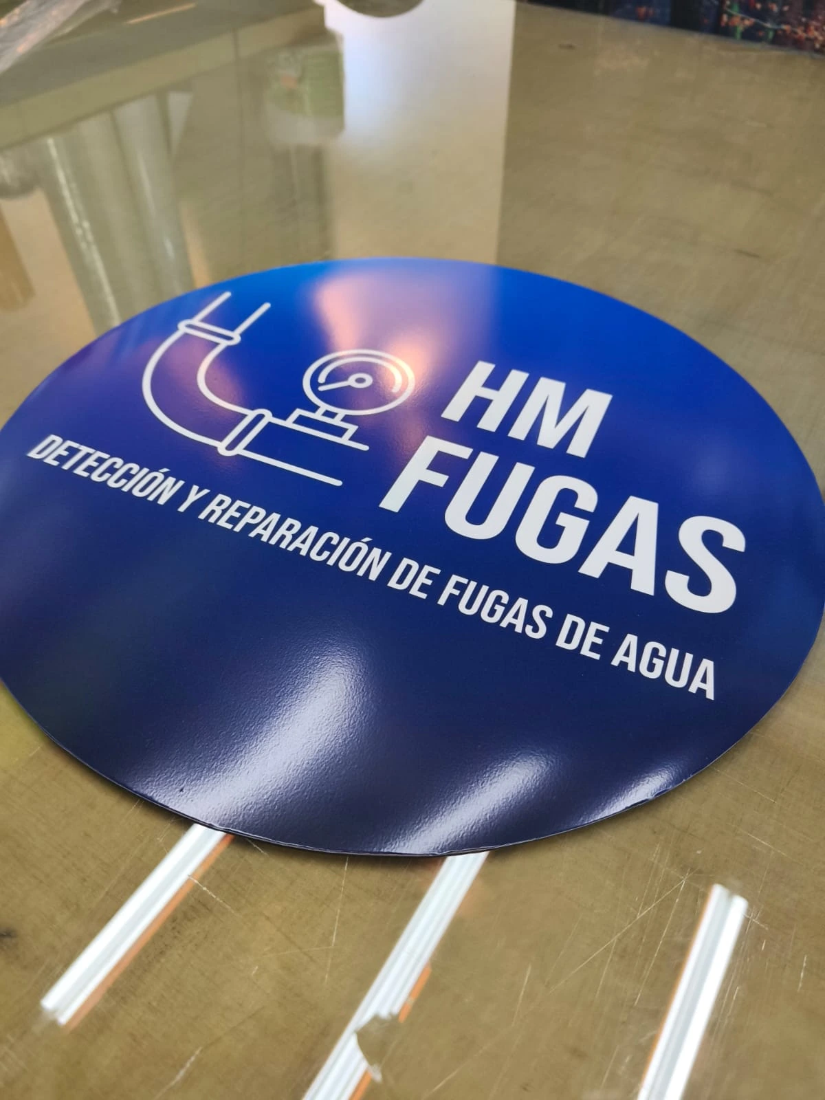 Imán HM Fugas fabricado con corte circular